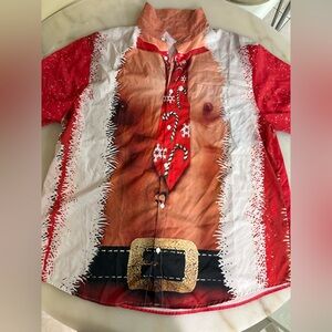 Festive Santa Claus Novelty Shirt SizeXXL
